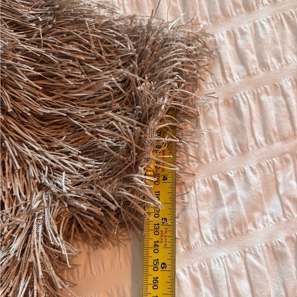 Zara Tan Short Sleeve Fringe Top - Picture 8 of 11